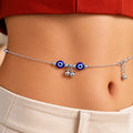 Silver Evil Eye (kamarband/waist chain) for Women