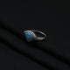 Silver Scrumptious Shiny Sky Blue Stone Ring