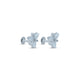 Sterling Silver Flower Design Stud Earrings