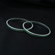 Elegant Green Stones Silver Bangles For Girls