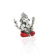 Silver Blessing Posture Lord Ganesha Murti