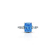 Stylish Blue Gemstone Sterling Silver Ring