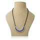 Elegant silver mangalsutra for girls featuring a stunning blue gemstone in a designer setting