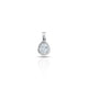 Silver Drop Design Center CZ Stone Pendant for Girls