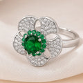 Silver Beautiful Texture Floating Ring