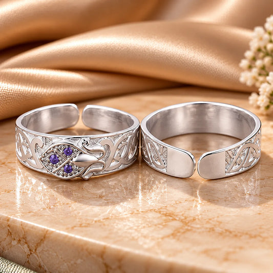 Silver Lotus Design Bichhiya for Girls