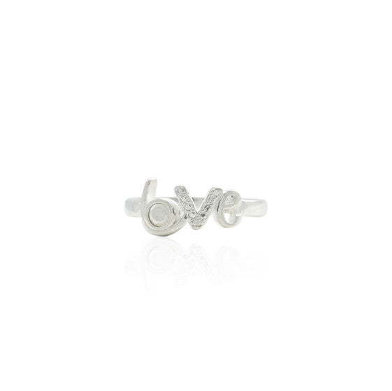 Sterling Silver 'Lots of Love' Couple Ring Set