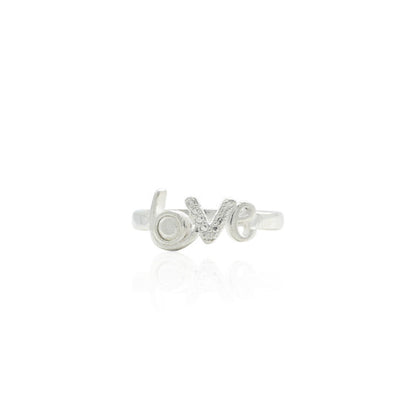 Sterling Silver 'Lots of Love' Couple Ring Set