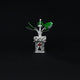 Silver “CZ Color Stone” Tulsi Plant for Worship