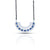 Chic silver mangalsutra with a beautiful blue gemstone, designed for a modern look