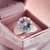 Silver Colourful Floral Ring