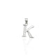 Silver K Name Symbol Pendent