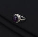 Silver Dark Purple Gemstone Ring for Girls