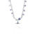 Elegant Silver Mangalsutra with Heart Design and Purple Stone