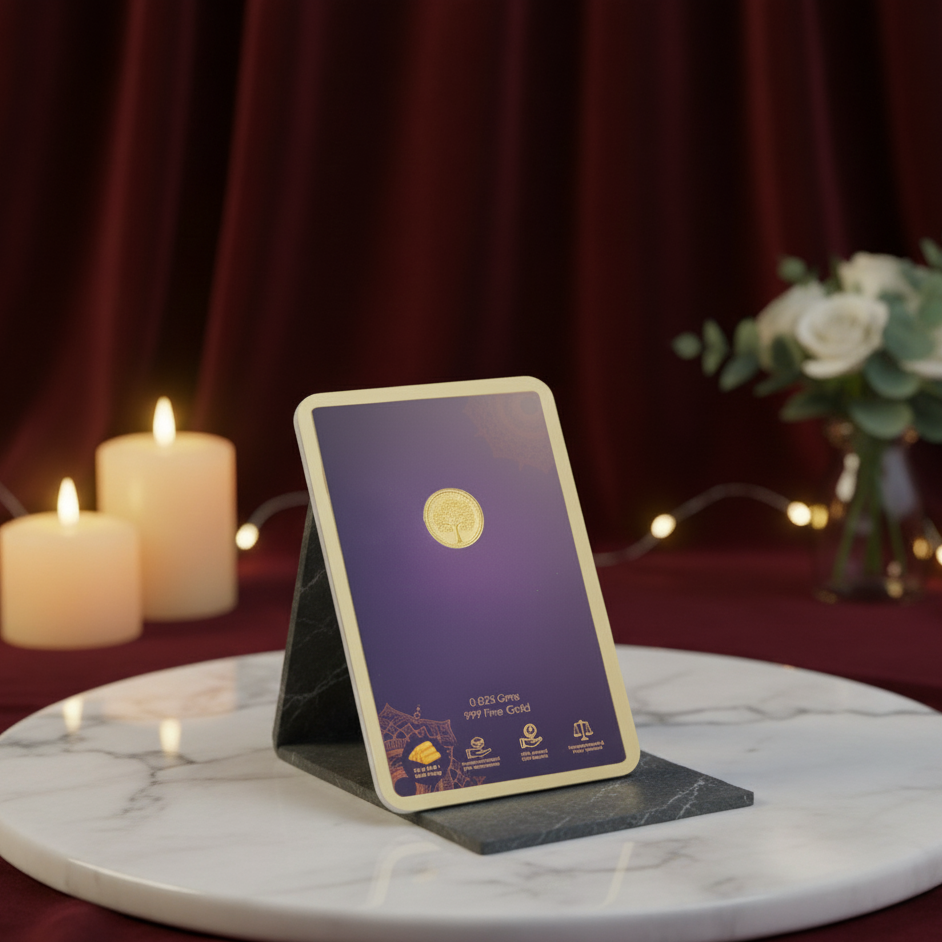 25mg Pure Gold Coin 999 Fine Gold khushbu jewellers