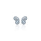 Sterling Silver Heart Shape Earring with Gemstone