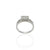 Elegant sterling silver ring for men with sturdy blinking crystals, ideal for any occasion.