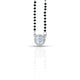 Sterling Silver Center Big CZ Stone Mangalsutra for Girls