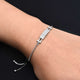 Sterling Silver Square Bracelet for Girls