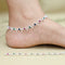 Muliticolour Stones Silver Payal For Women's