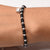 Silver Cat Design with Black Beads Anklet for Girls