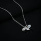 Stylish silver necklace crafted for girls' elegance.