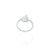 Silver Apple Logo Girls Ring
