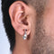 Boys Silver Bali Earrings with Plain Look & Stones