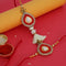 Traditional Silver Rakhi Bhai & Bhabhi Set
