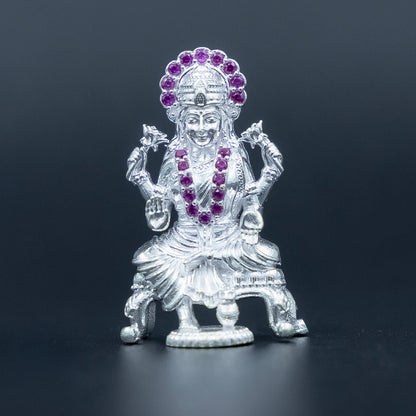 Expensive Handmade Silver Lakshmi Idol for Diwali Pooja