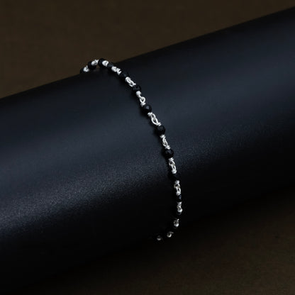Minimalist Black Bead Bracelet