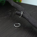 Trendy Unisex Silver Bali Earrings with Sleek Design