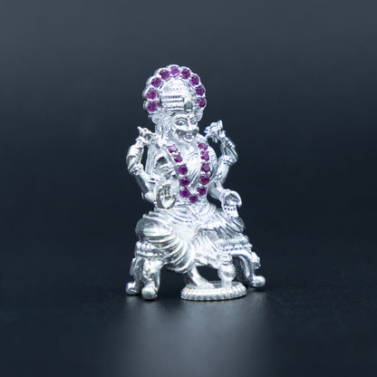 Expensive Handmade Silver Lakshmi Idol for Diwali Pooja