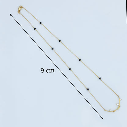 Modern Silver Mangalsutra with Accents