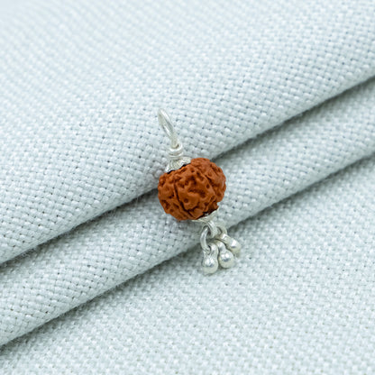 Silver Rudraksha Classic Ghungroo Pendant