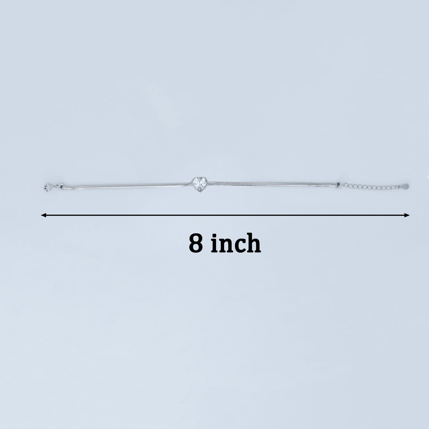 Silver Heart Charm Bracelet