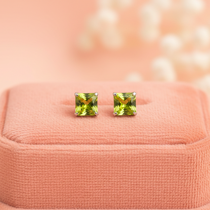 (2 Pcs Combo) Color Your Spark Stones Unisex Silver Earrings in Vibrant lung