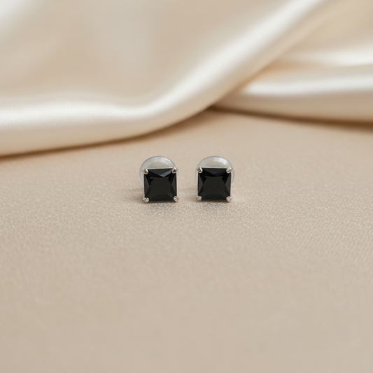 (2 Pcs Combo) Color Your Spark Stones Unisex Silver Earrings in Vibrant lung