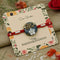 Silver Center Written Bro Blue Background with White Flower Rakhi for Boys