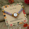 Silver Center Baal Gopal with Pink and Blue Flat Circular Plastic Beads Rakhi for Boys