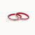 SIlver Beautiful Red Plastic Bangles In Pair