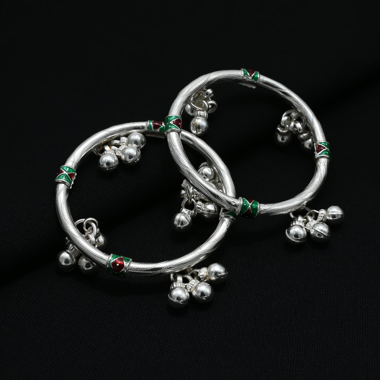 Baby Kolusu Silver Payal For Baby Girl Newborn Baby Boy Baby