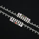 Silver Incredible Colourful Design Beads Anklet