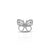 Sterling Silver "Sparkling Butterfly" Ring for Girls