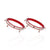 Silver Gorgeous Red colors Beads Bangles