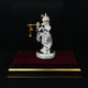 Silver Glass-Sealed Antique Lord Krishna Statue