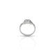 Sterling Silver Three Rectangle CZ Stone Ring for Girls
