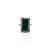 Sterling Silver Green Royal Square Design Ring