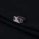 Sterling Silver Small Purple CZ Stone Square Ring for Boys