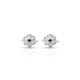 Silver Center Red Stone Flower Design Bichhiya for Girls